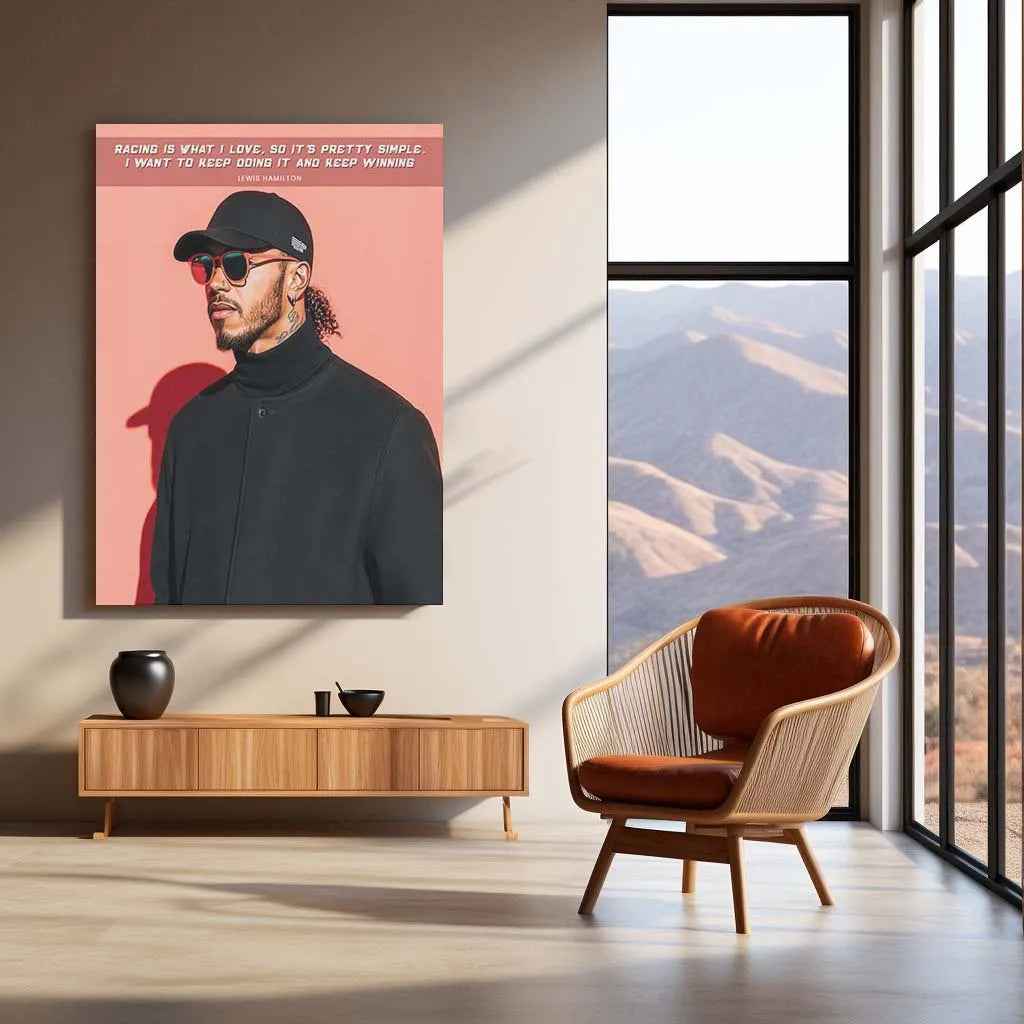 Lewis Hamilton F1 Metal Poster | Cars 1 - TURTLEWINGS