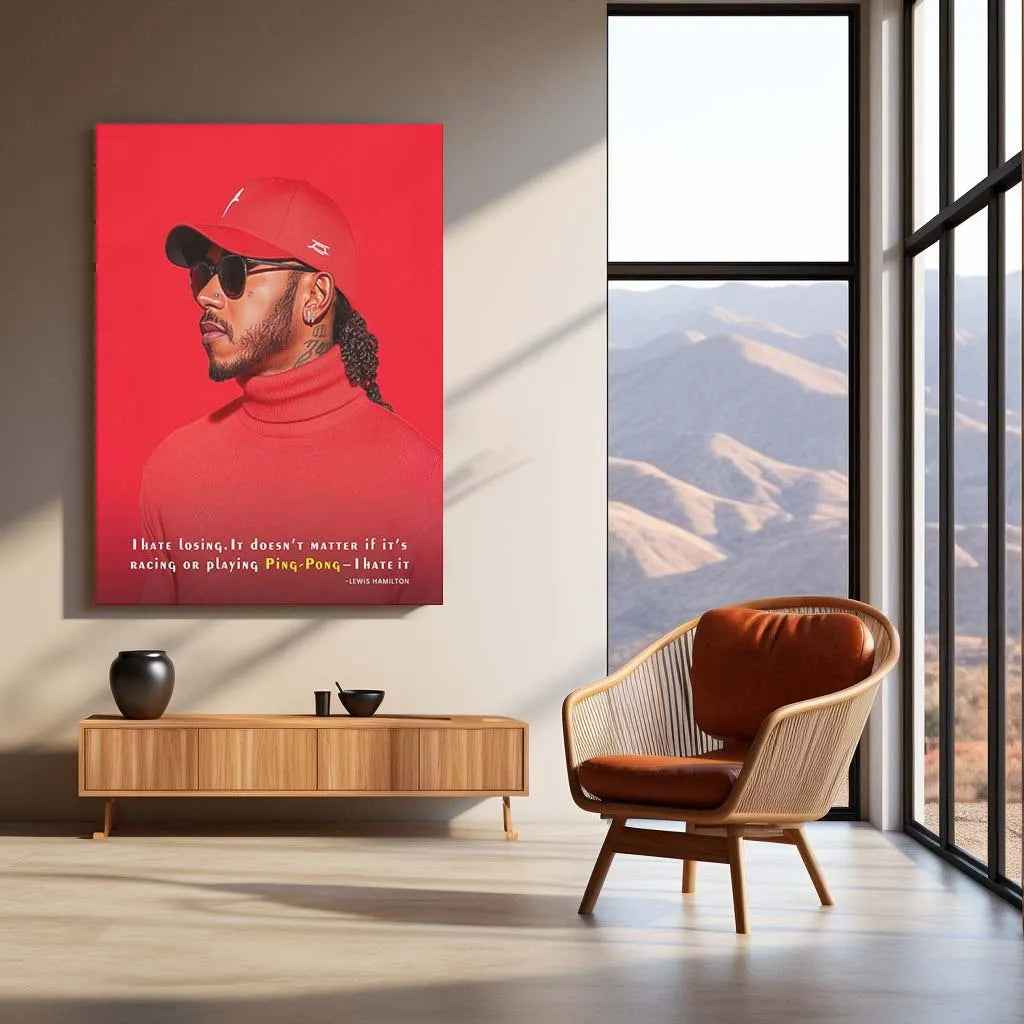 Lewis Hamilton F1 Metal Poster | Cars - TURTLEWINGS