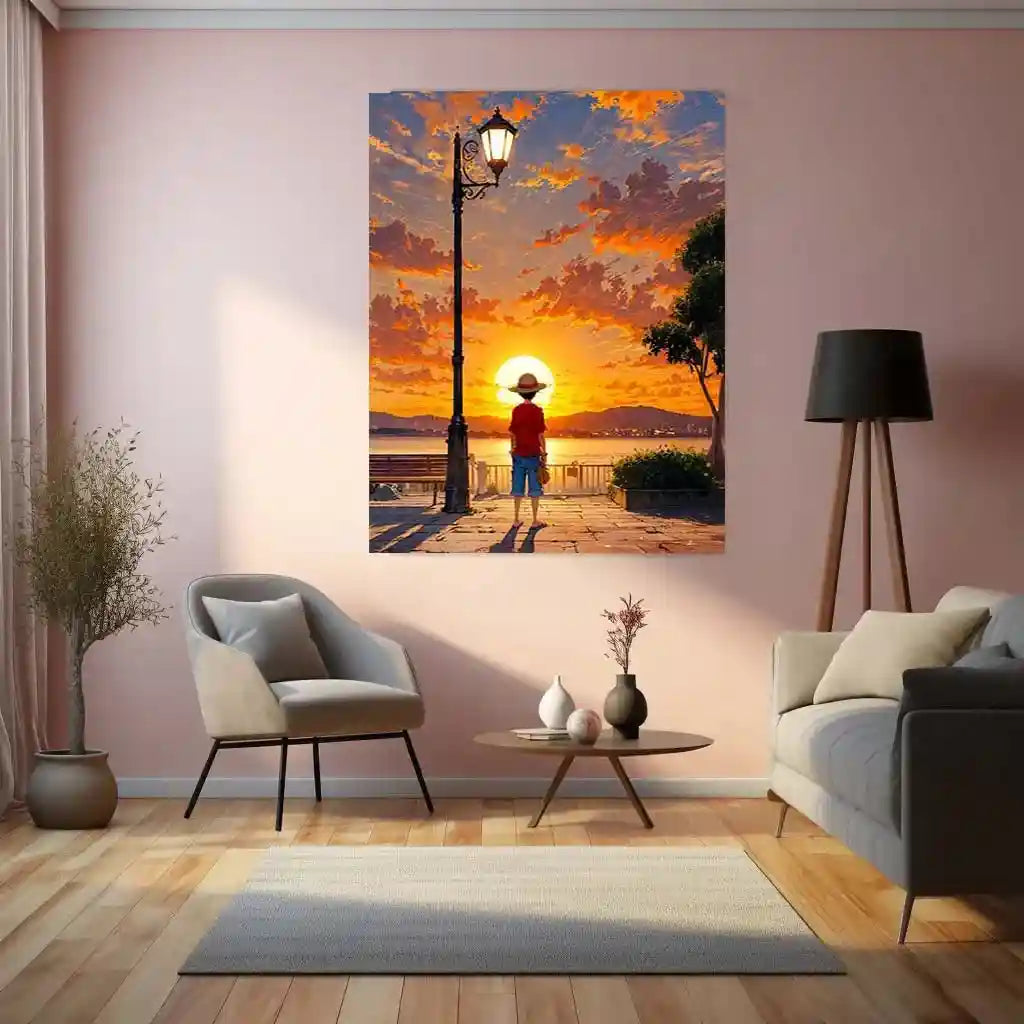 Anime Metal poster | Luffy One Piece Metal Poster – The King of Pirates Wall Art 01 - TURTLEWINGS