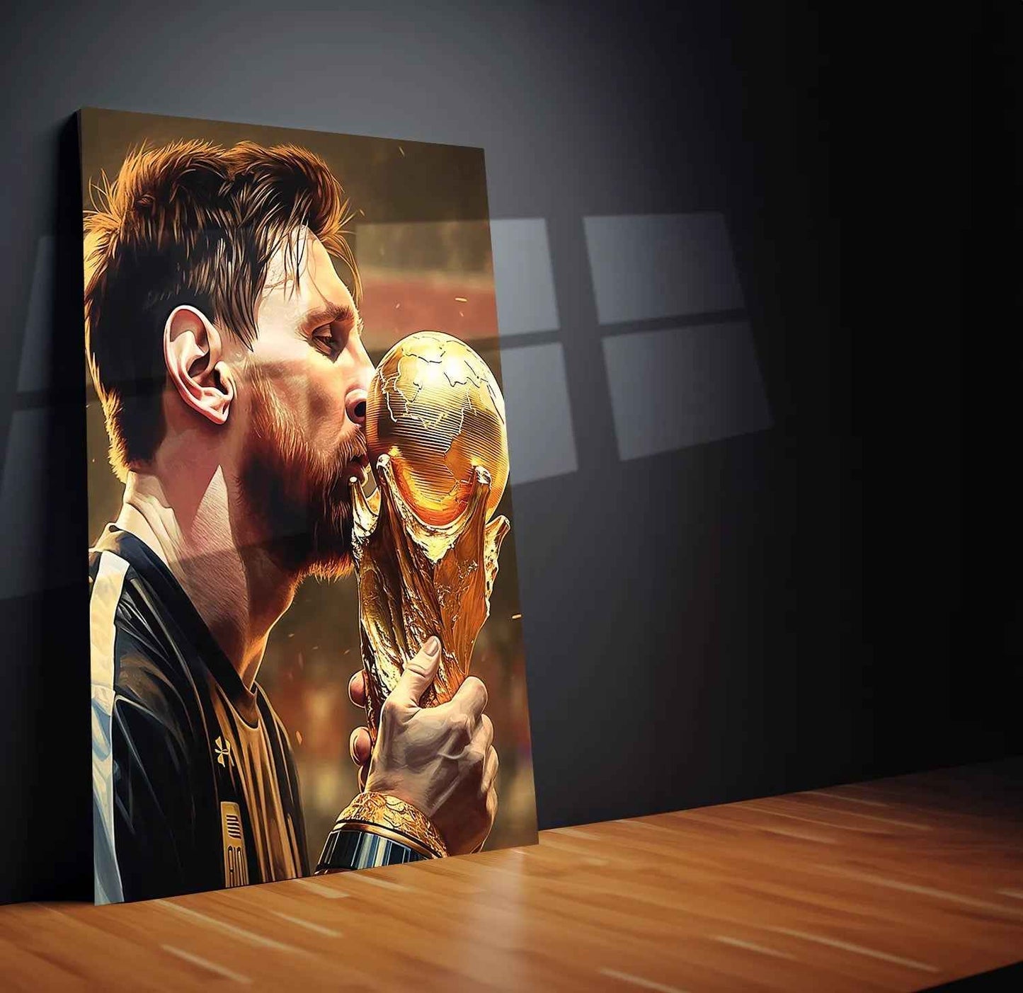 Lionel Messi Metal Poster – GOAT Football Wall Art 7 - TURTLEWINGS