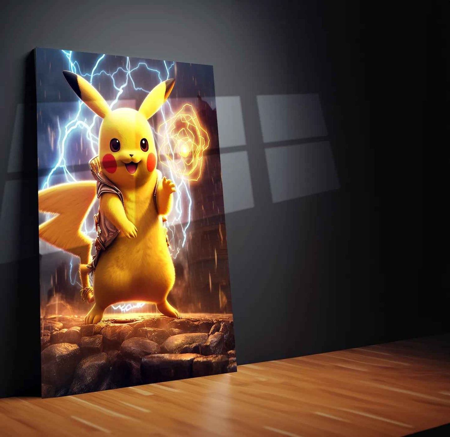 Pikachu Metal Poster ppokemonn - TURTLEWINGS