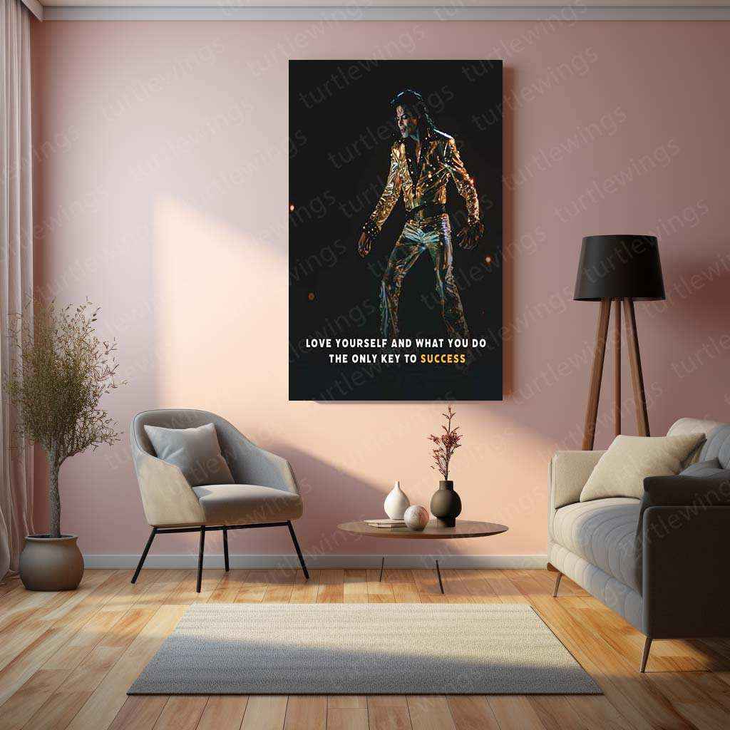 Michael Jackson Metal Poster | King of Pop Music Art | Iconic MJ Wall Decor - TURTLEWINGS