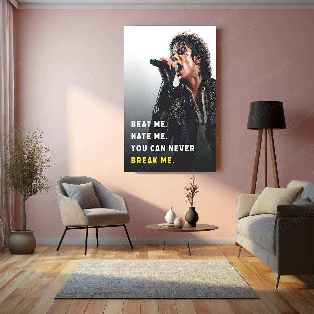Michael Jackson Metal Poster | King of Pop Tribute Art | Iconic Music Legend Decor - TURTLEWINGS