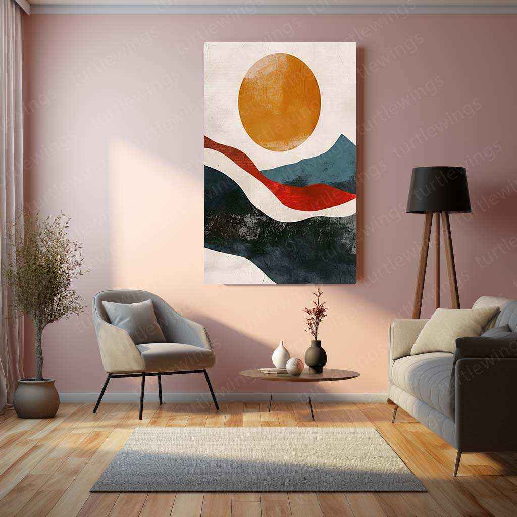 Minimalist Art Metal Poster – Modern Aesthetic Wall Decor - TURTLEWINGS