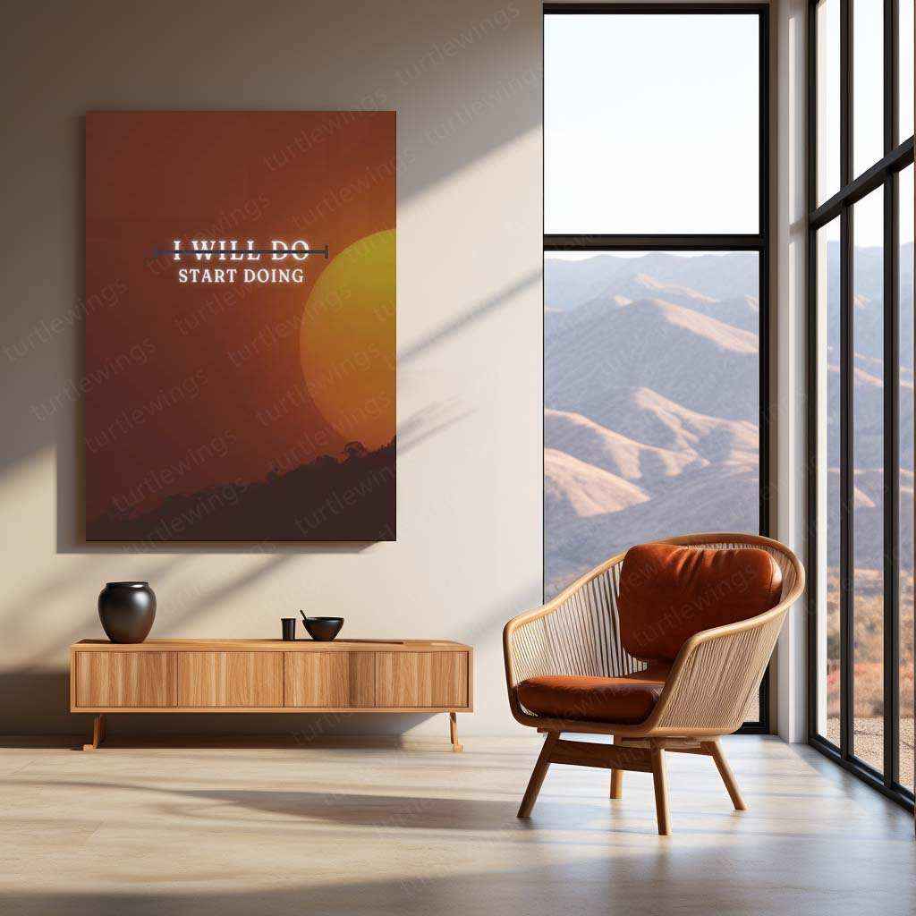 Motivational Quote Metal Poster – Inspire & Elevate Your Space - TURTLEWINGS
