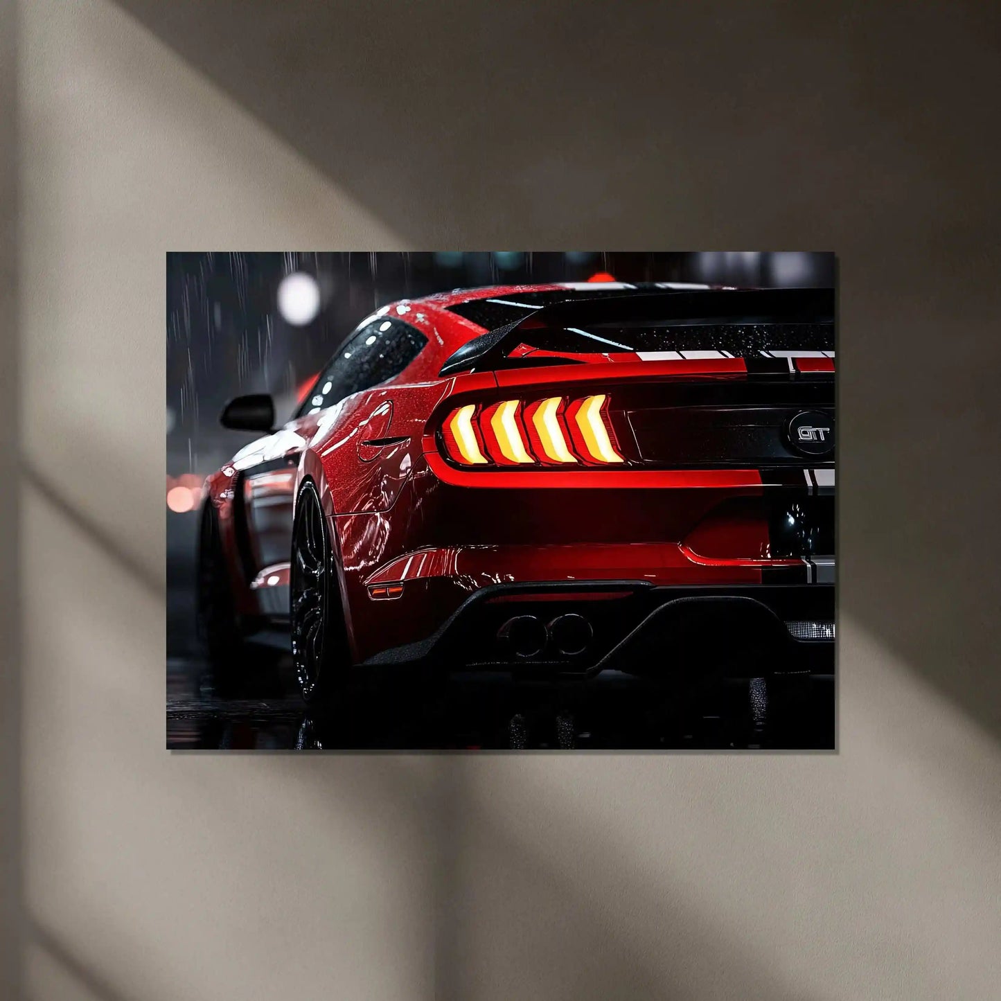 Mustang Shelby GT500 Neon LED Metal Frame â Iconic Muscle Car Wall Art 1 - TURTLEWINGS