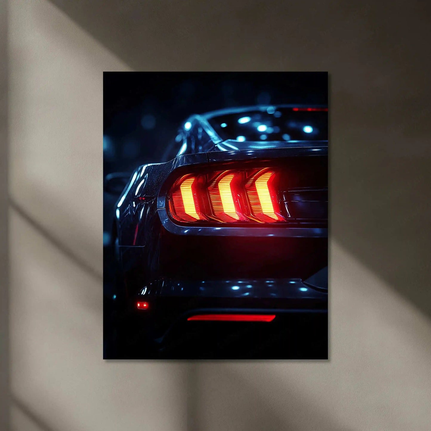Mustang Shelby GT500 Neon LED Metal Frame â Iconic Muscle Car Wall Art 2 - TURTLEWINGS