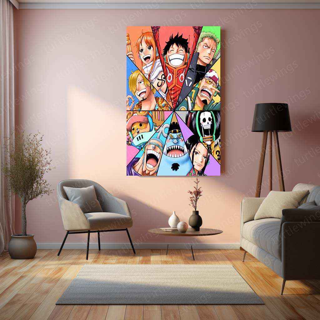 One Piece Metal Poster – Iconic Anime Wall Art | Luffy & Straw Hat Pirates Decor - TURTLEWINGS