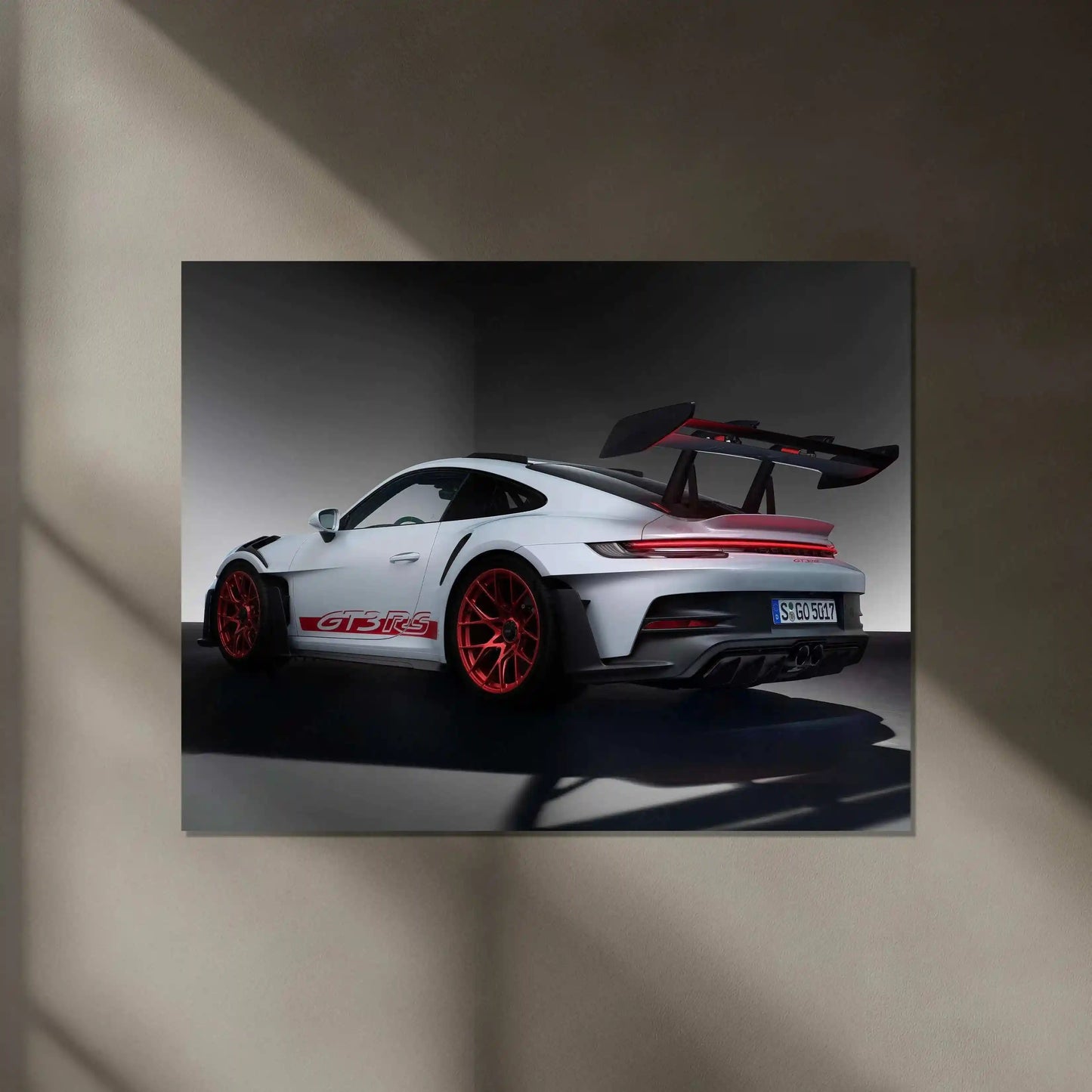 Porsche 911 GT3 Neon LED Metal Frame â Iconic Supercar Wall Art 1 - TURTLEWINGS
