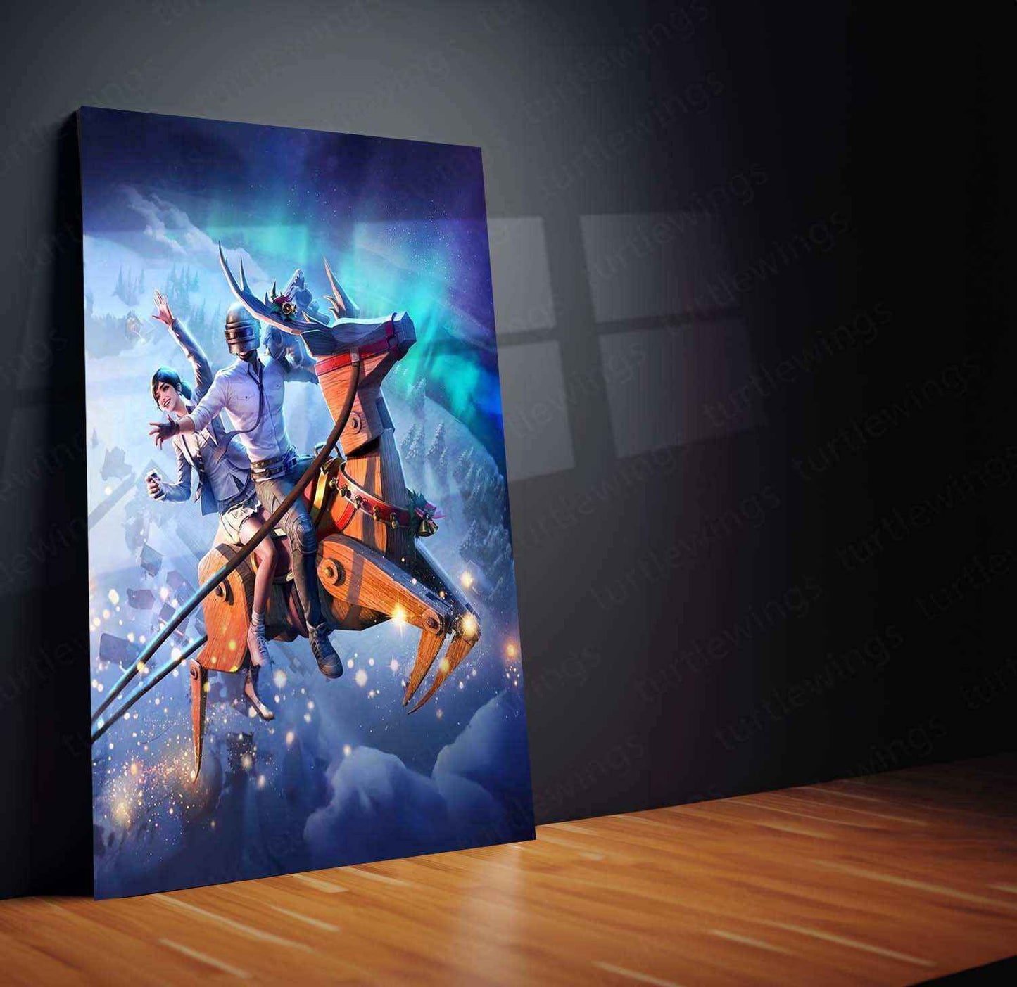 PUBG Metal Poster – Ultimate Battle Royale Gaming Wall Art 2 - TURTLEWINGS