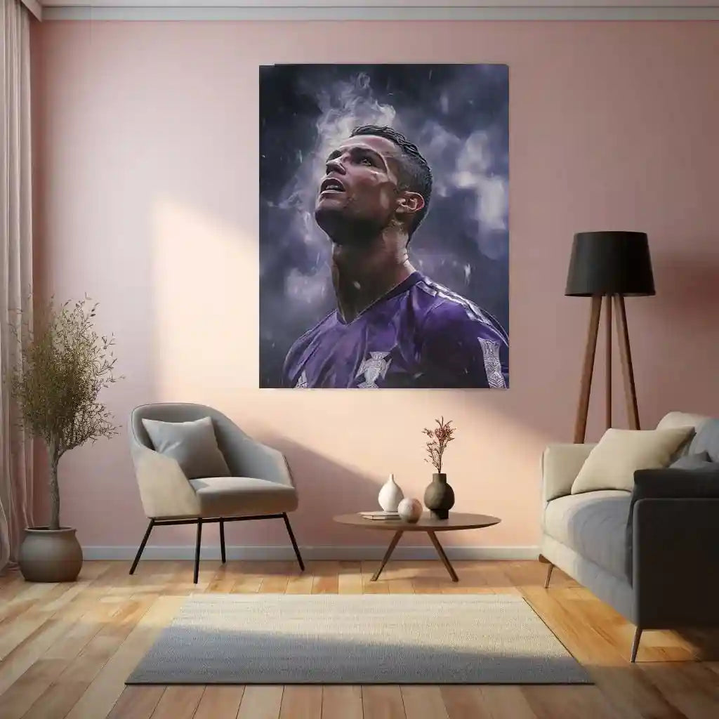 Sports | Cristiano Ronaldo Metal Frame – Iconic Football Wall Art7 - TURTLEWINGS