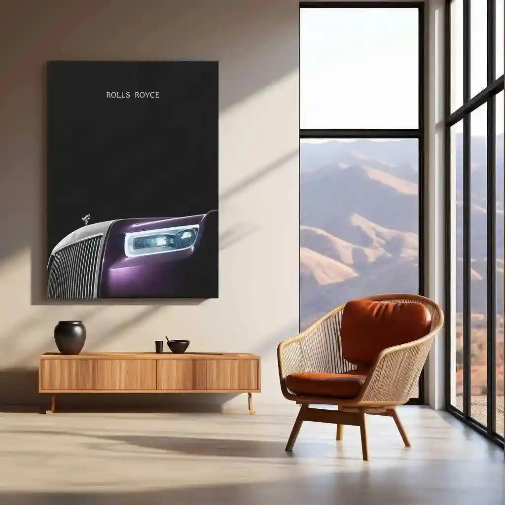 Rolls-Royce Neon LED Metal Poster - TURTLEWINGS