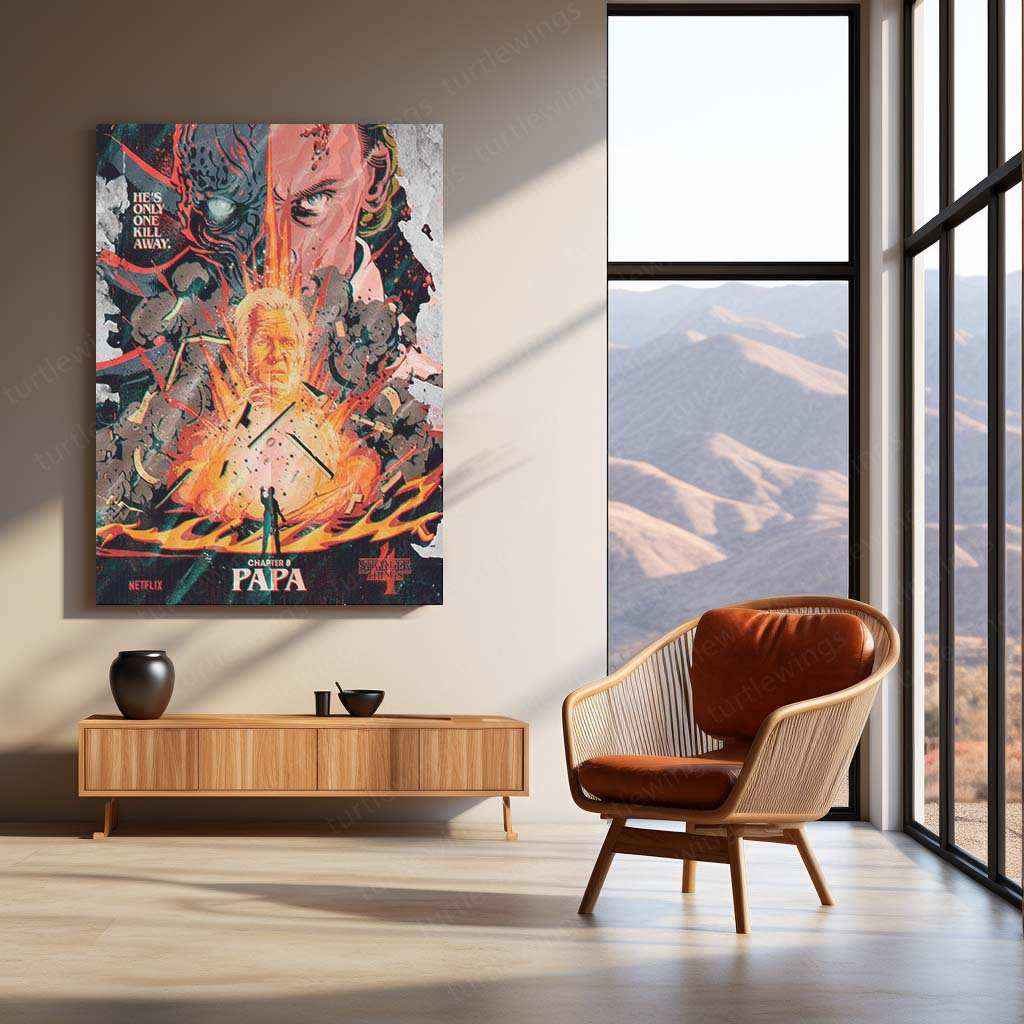 Stranger Things Metal Poster – The Upside Down Awaits 10 - TURTLEWINGS