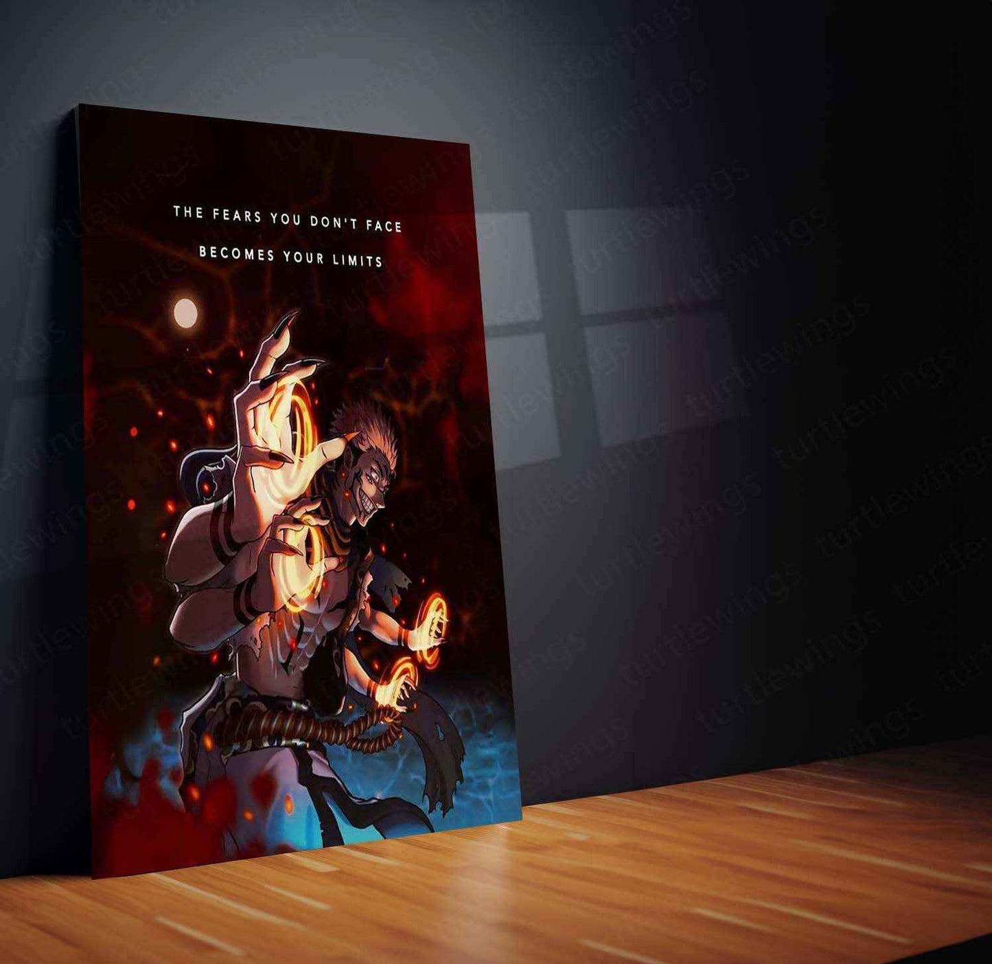 Sukuna Metal Poster – The King of Curses in Jujutsu Kaisen - TURTLEWINGS