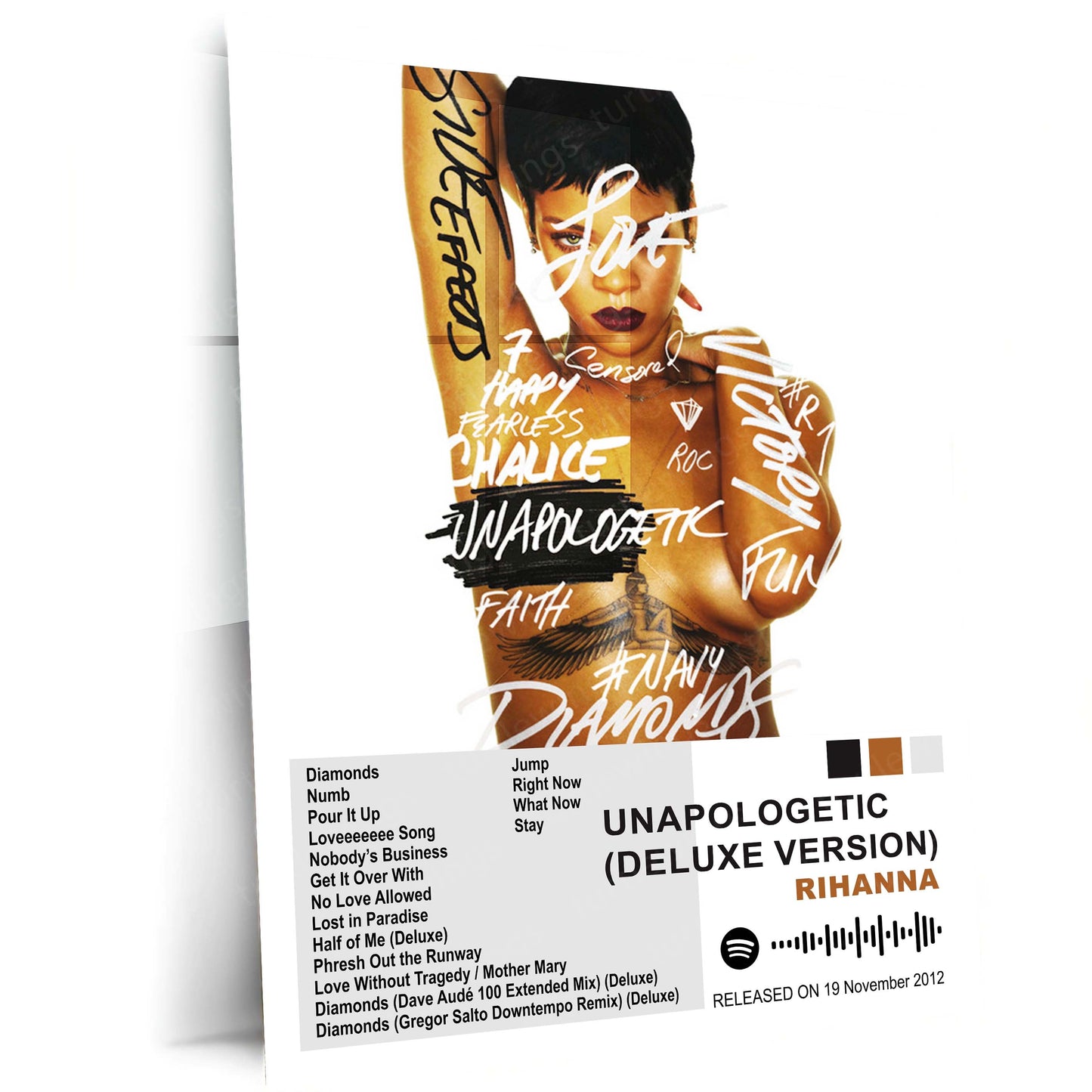 Rihanna – Complete Album Collection | Set of 11 | Set of 8 | Set of 4 | Premium Metal Poster Set