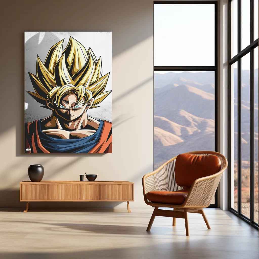 Goku Metal Poster DBZ - TURTLEWINGS