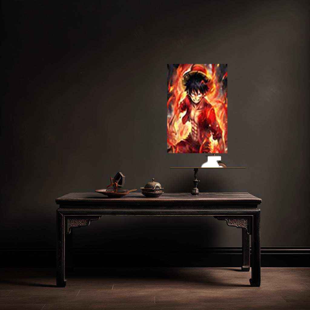 Monkey D. Luffy Metal Poster | One Piece Wall Art | Anime Pirate King Decor 2 - TURTLEWINGS