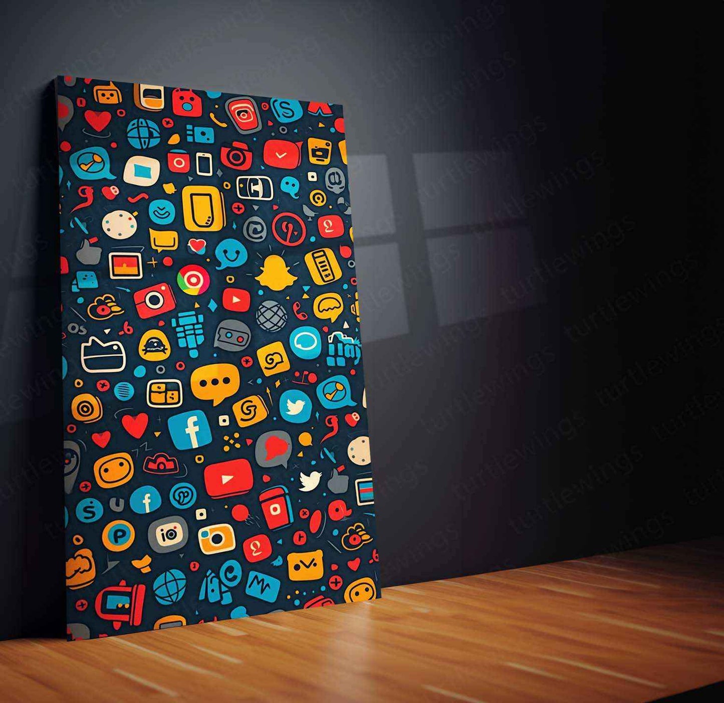 Bunch of Logos Metal Poster – A Bold & Iconic Collection of Timeless Symbols - TURTLEWINGS