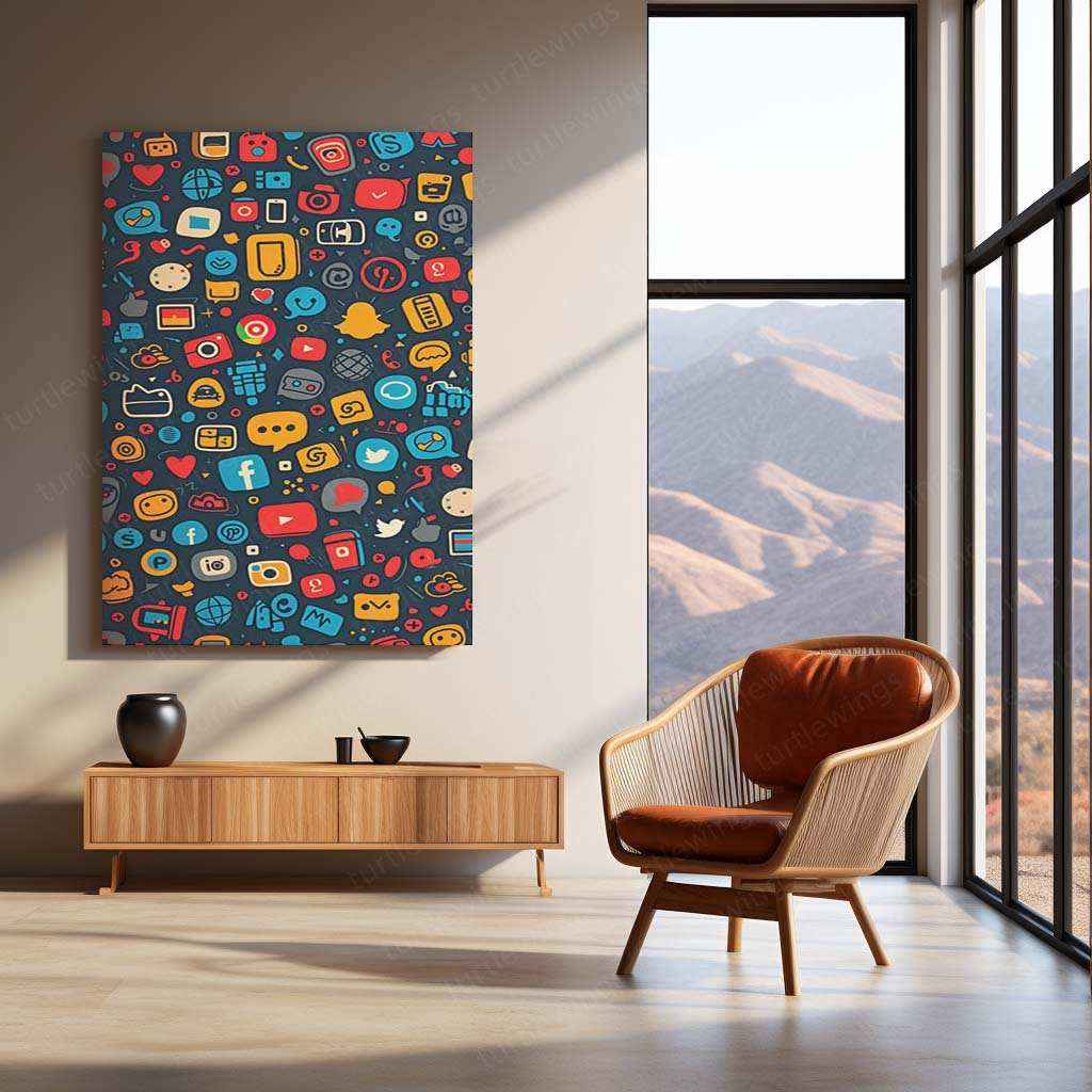 Bunch of Logos Metal Poster – A Bold & Iconic Collection of Timeless Symbols - TURTLEWINGS