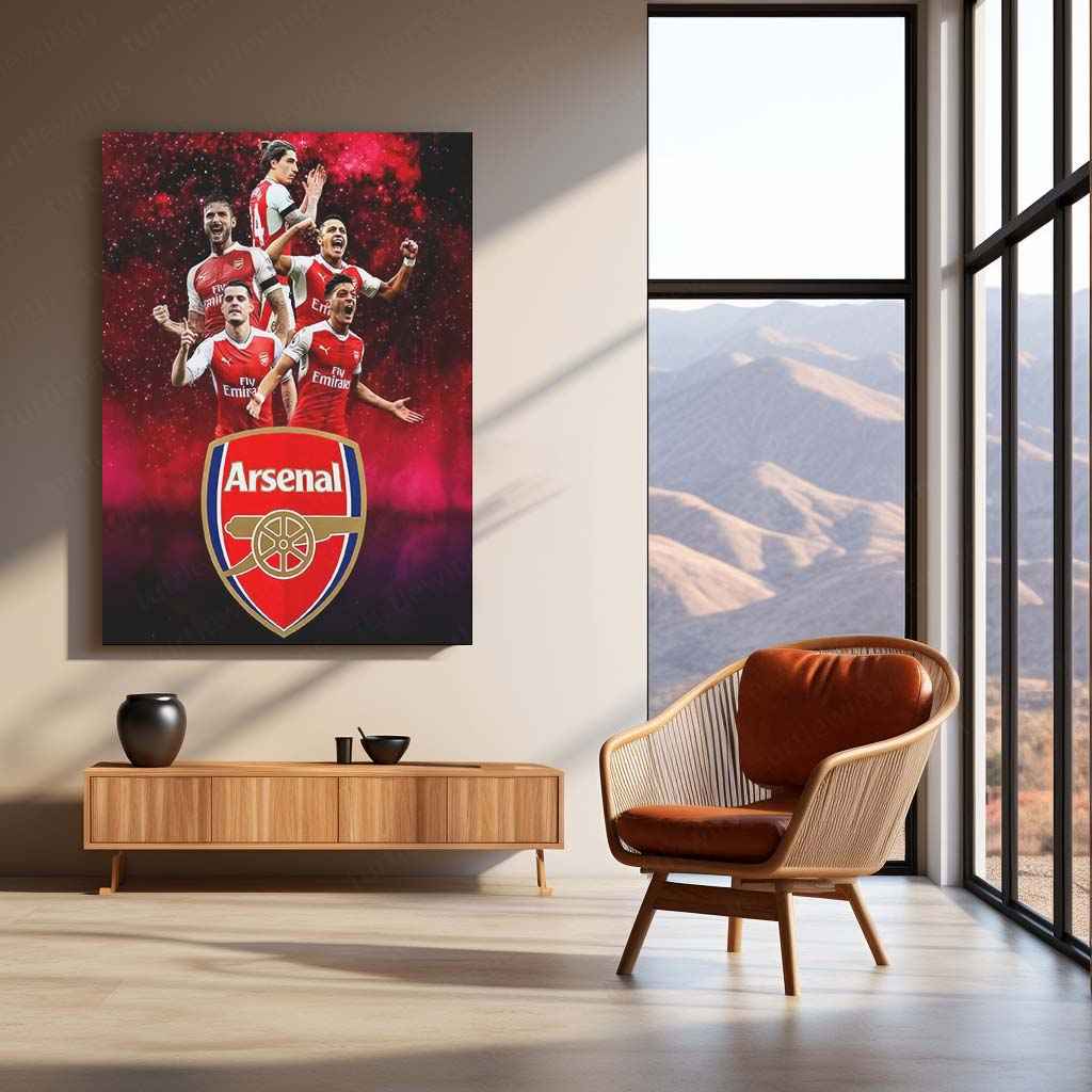 Sports | Arsenal Football Metal Poster – Iconic Gunners Wall Art for Fans 1 - TURTLEWINGS