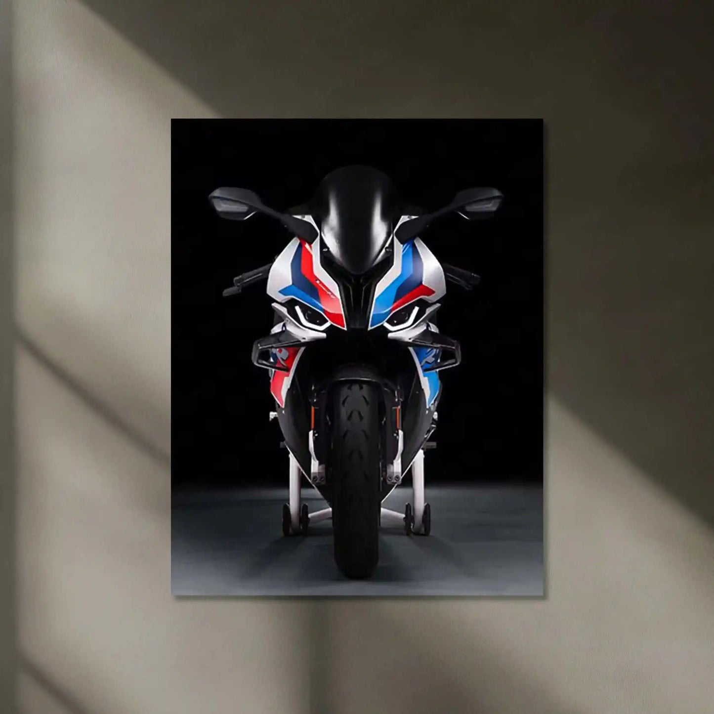 LED | π BMW M 1000 RR Black Superbike Neon LED Metal Poster | Racing Power Wall Art - TURTLEWINGS