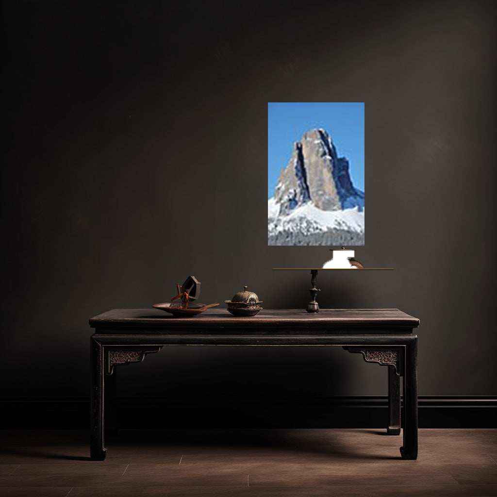 Snow Mountains Metal Print - TURTLEWINGS