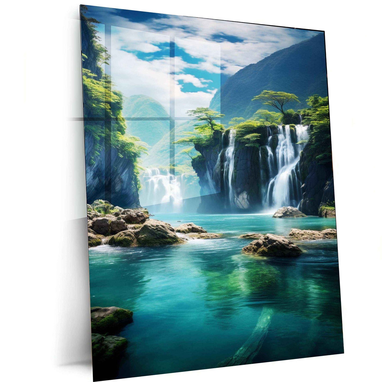Ocean Nature Art Metal Poster | Serene Seascape Wall Decor 2 - TURTLEWINGS