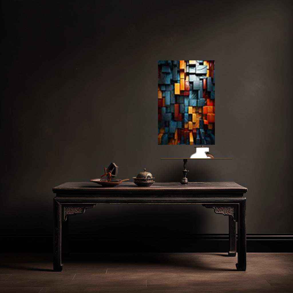 Abstract art metal poster 2 - TURTLEWINGS