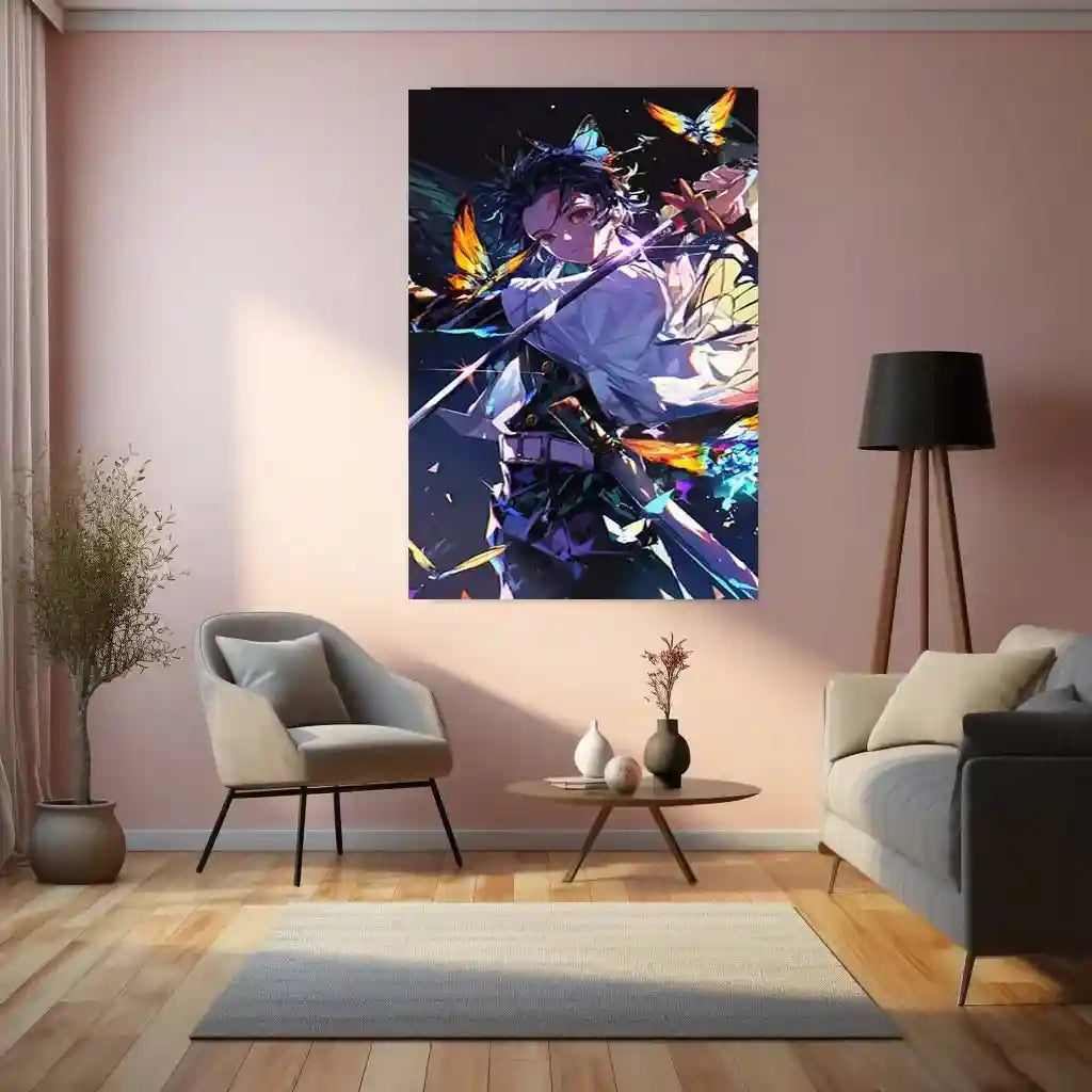 Anime Metal Poster | Demon Slayer: Kimetsu no Yaiba Metal Poster | Official Anime Wall Art | Slayer Squad Decor - TURTLEWINGS