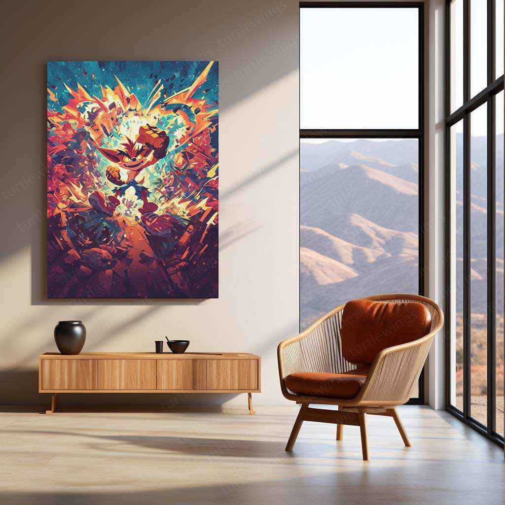 Crash Nintendo Metal Poster – Retro Gaming Art | Classic Video Game Decor - TURTLEWINGS
