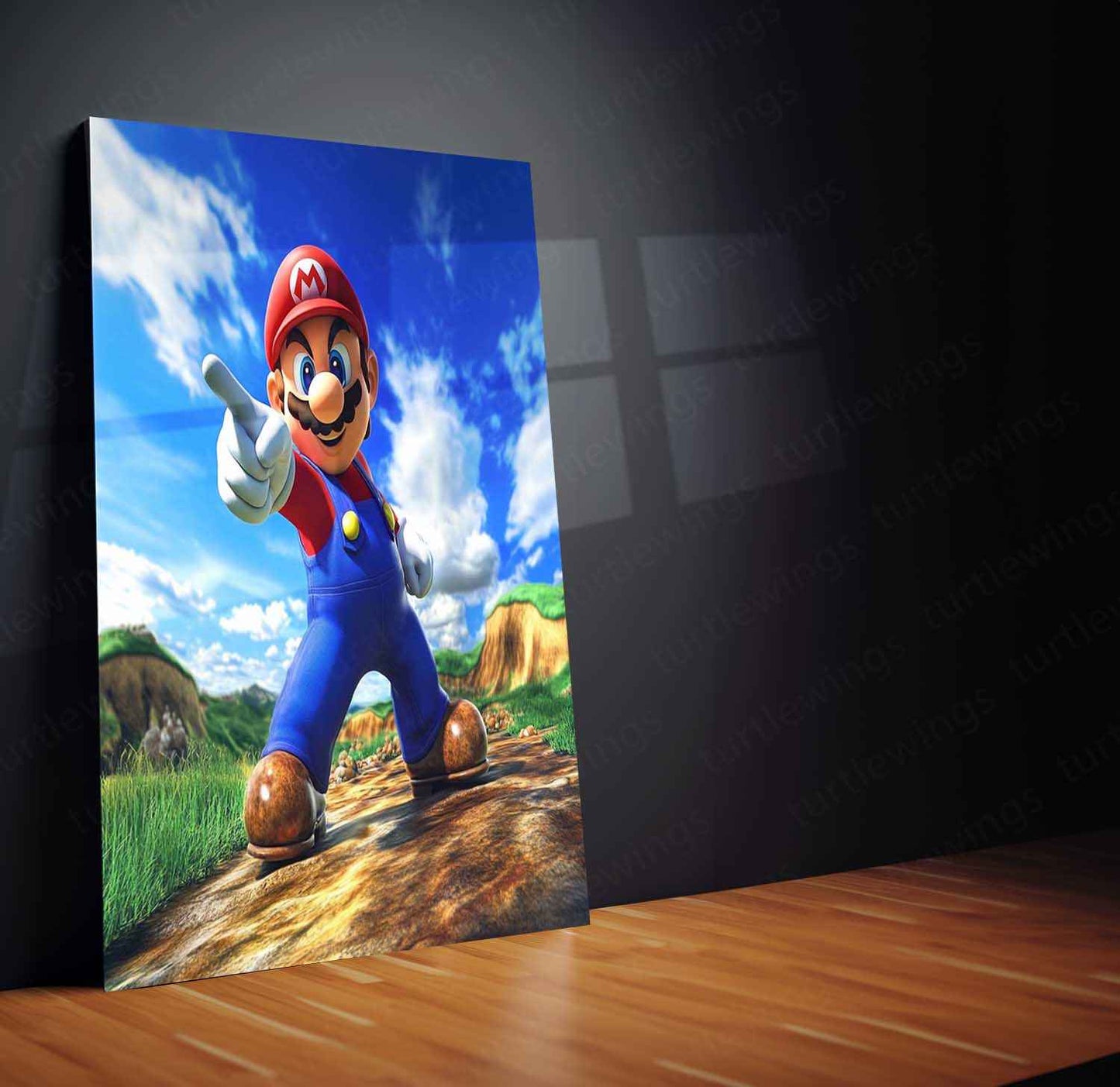Game Metal Poster | Super Mario Metal Poster | Super Mario Wall Art | Retro Gaming Decor - TURTLEWINGS