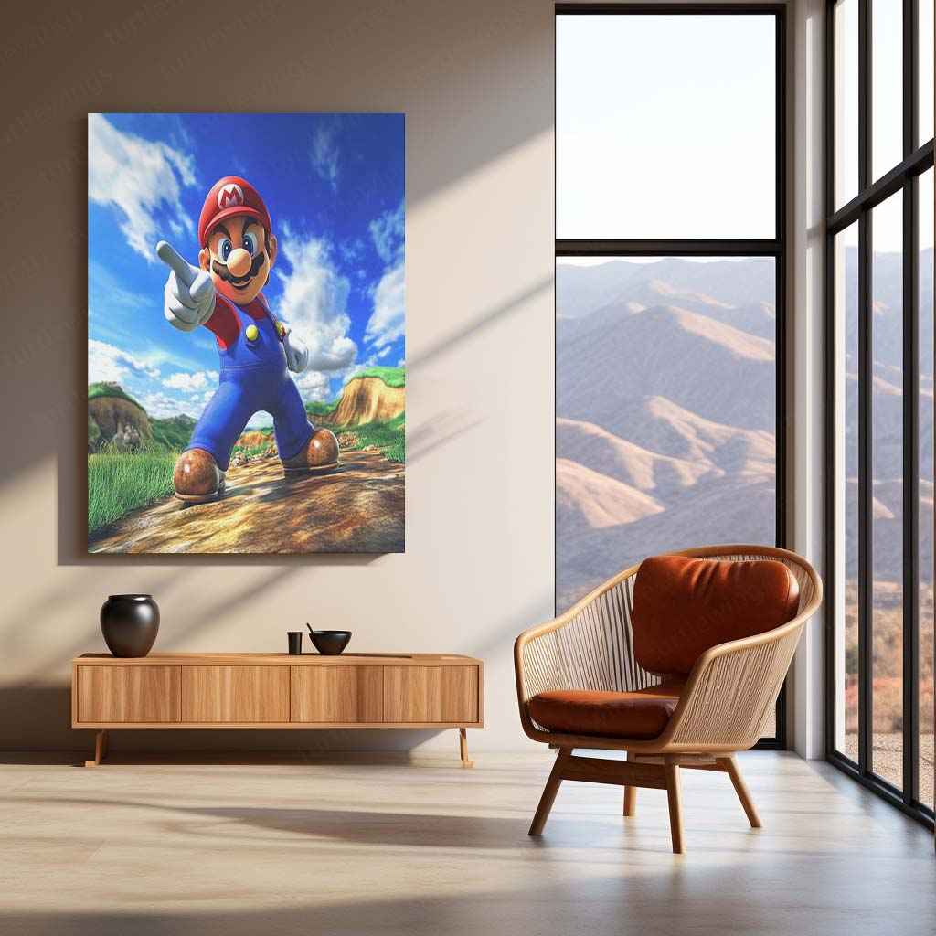 Game Metal Poster | Super Mario Metal Poster | Super Mario Wall Art | Retro Gaming Decor - TURTLEWINGS