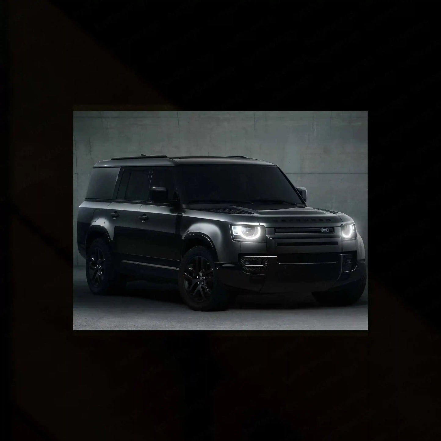 Defender Neon LED Metal Frame â Bold and Rugged Wall Art for Off-Road Enthusiasts 1 - TURTLEWINGS