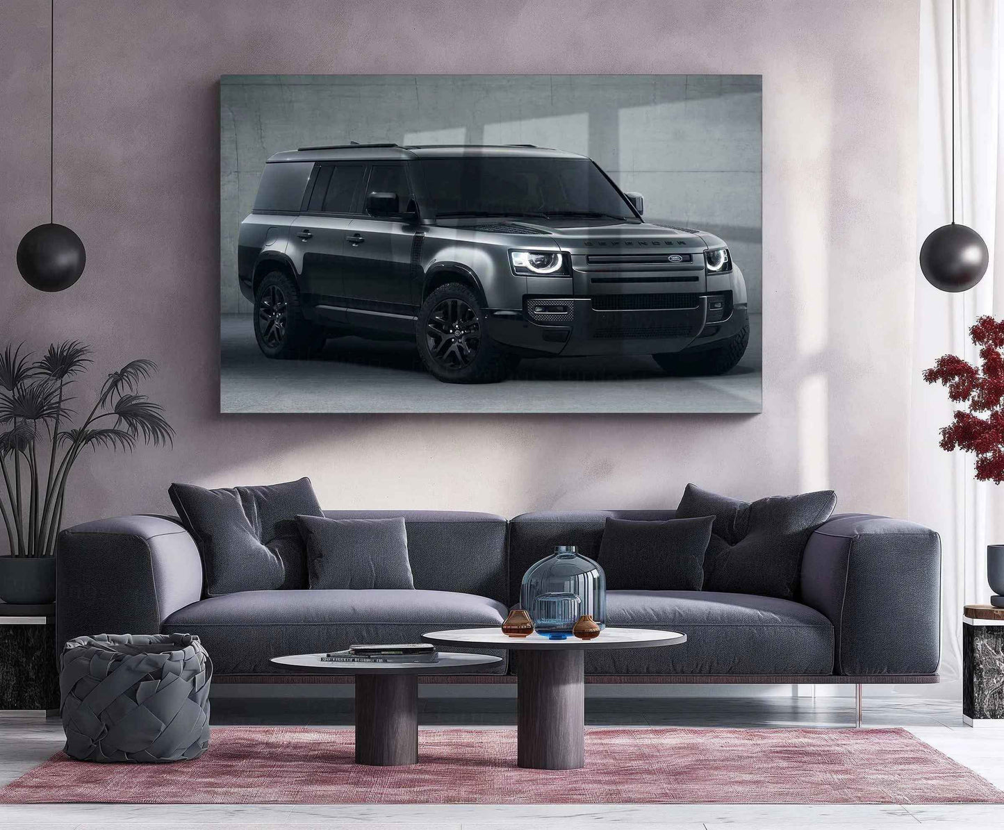 Defender Neon LED Metal Frame â Bold and Rugged Wall Art for Off-Road Enthusiasts 1 - TURTLEWINGS