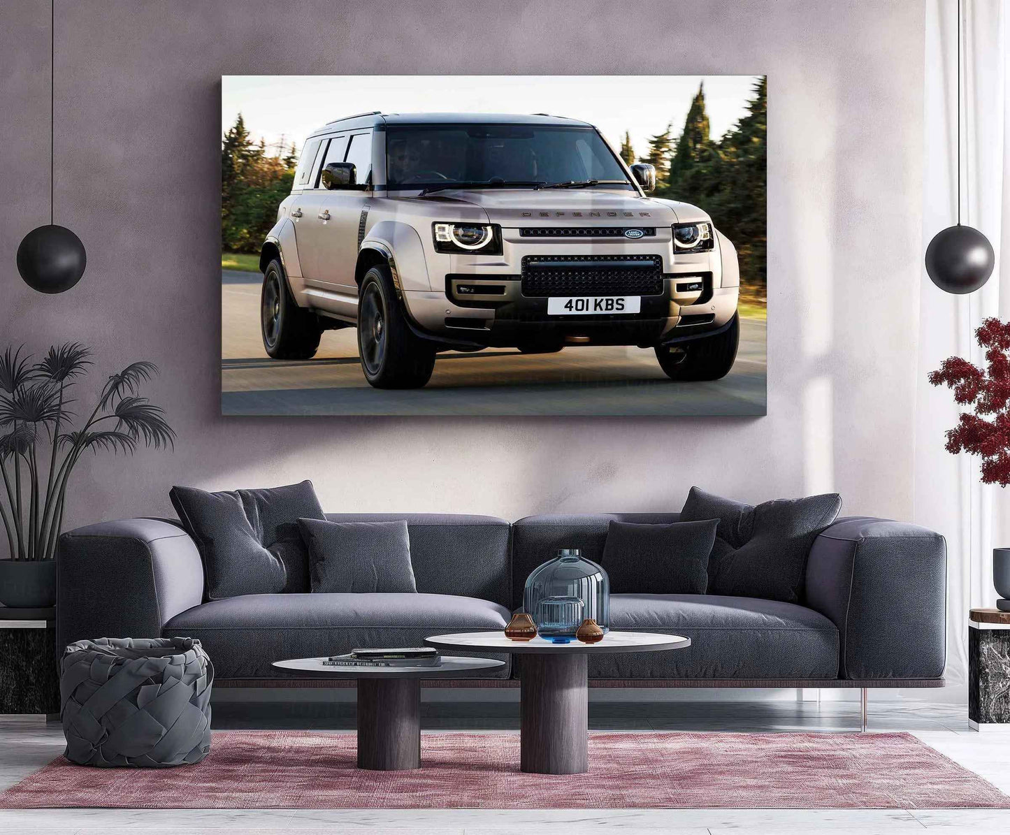 Defender Neon LED Metal Frame â Bold and Rugged Wall Art for Off-Road Enthusiasts 2 - TURTLEWINGS