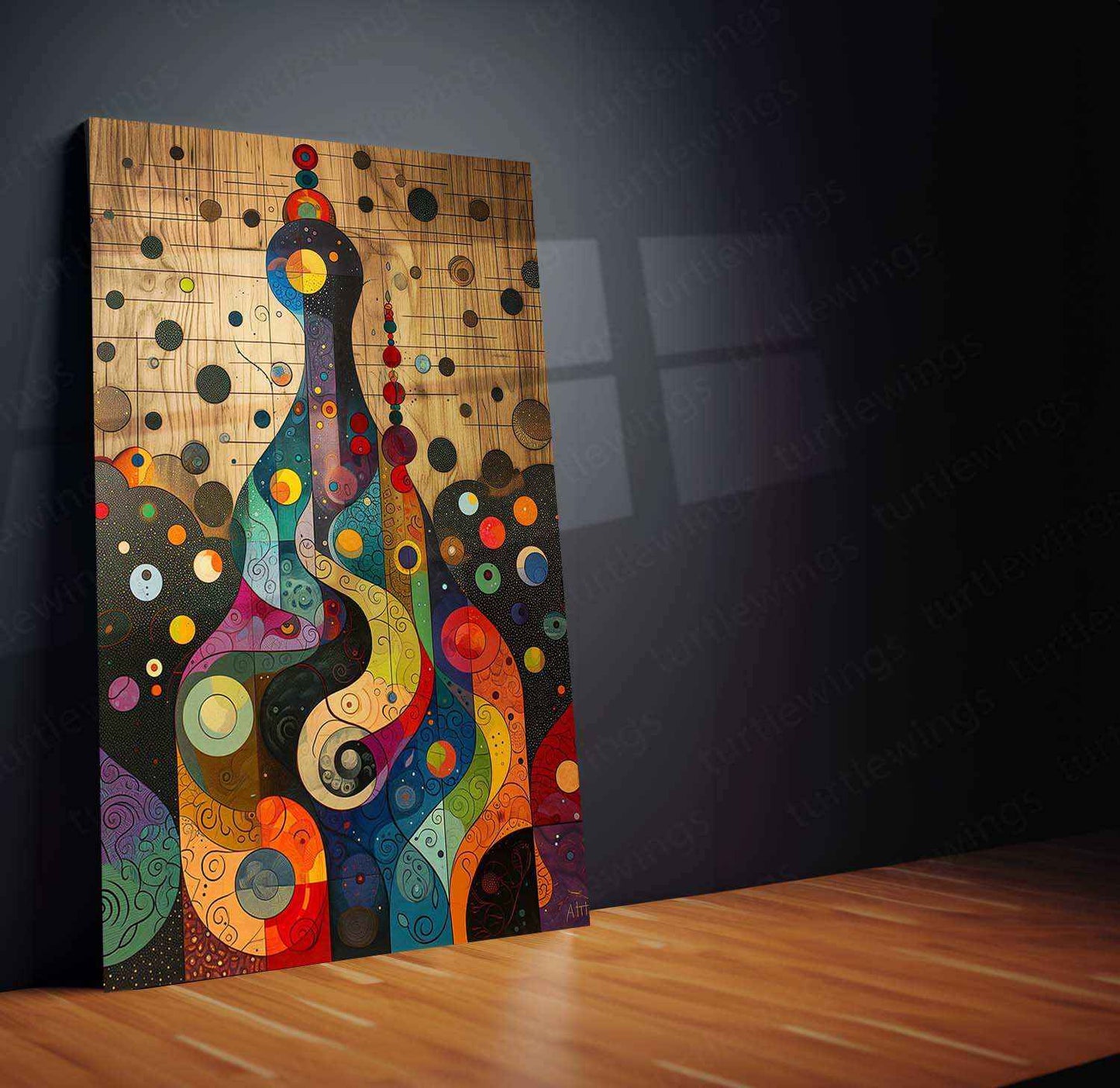 DesignIronic Postmodern Genie Metal Poster – A Visionary Art Piece - TURTLEWINGS