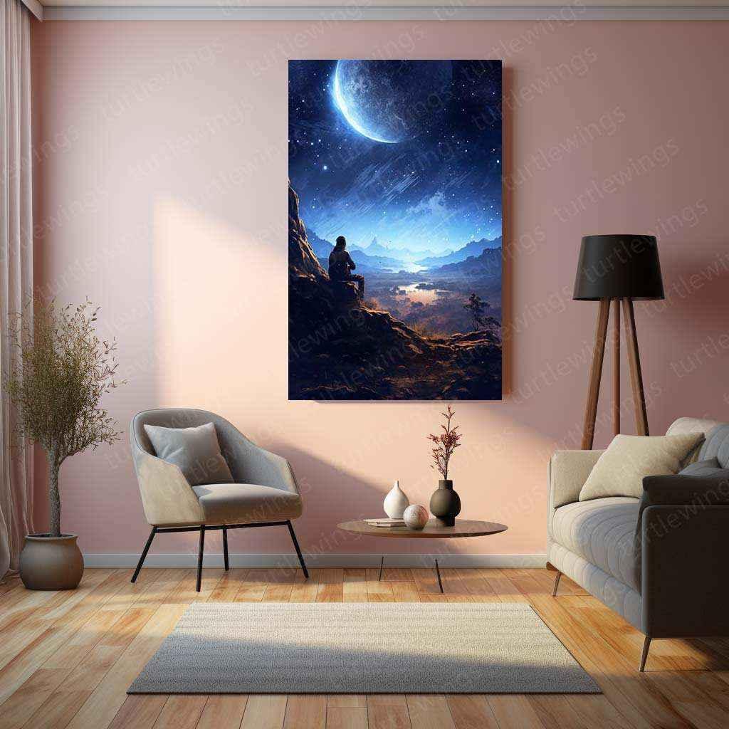 "Imagine No Chaos" Metal Poster | Minimalist Inspirational Wall Art | Motivational Home & Office Decor - TURTLEWINGS