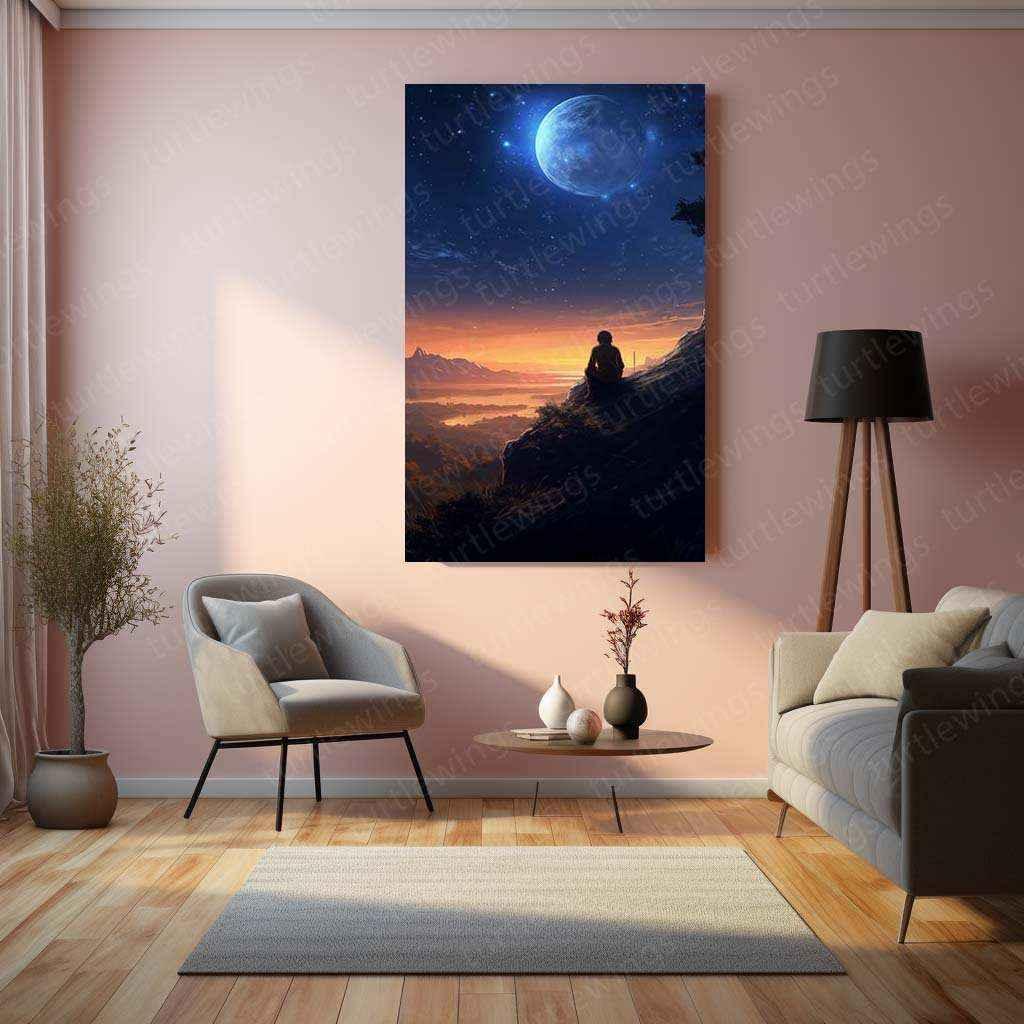 "Imagine No Chaos" Metal Poster | Minimalist Motivational Wall Art | Modern Office & Home Decor - TURTLEWINGS