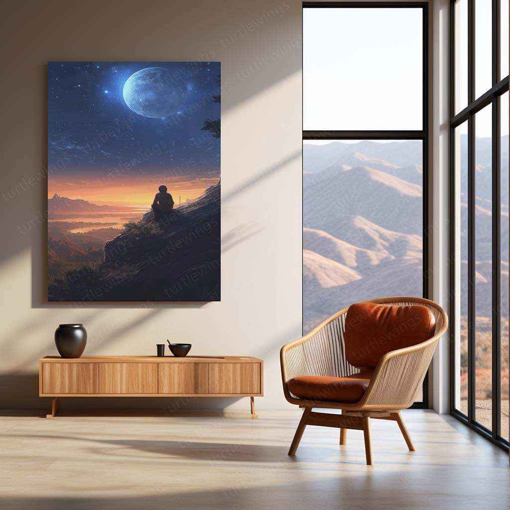 "Imagine No Chaos" Metal Poster | Minimalist Motivational Wall Art | Modern Office & Home Decor - TURTLEWINGS