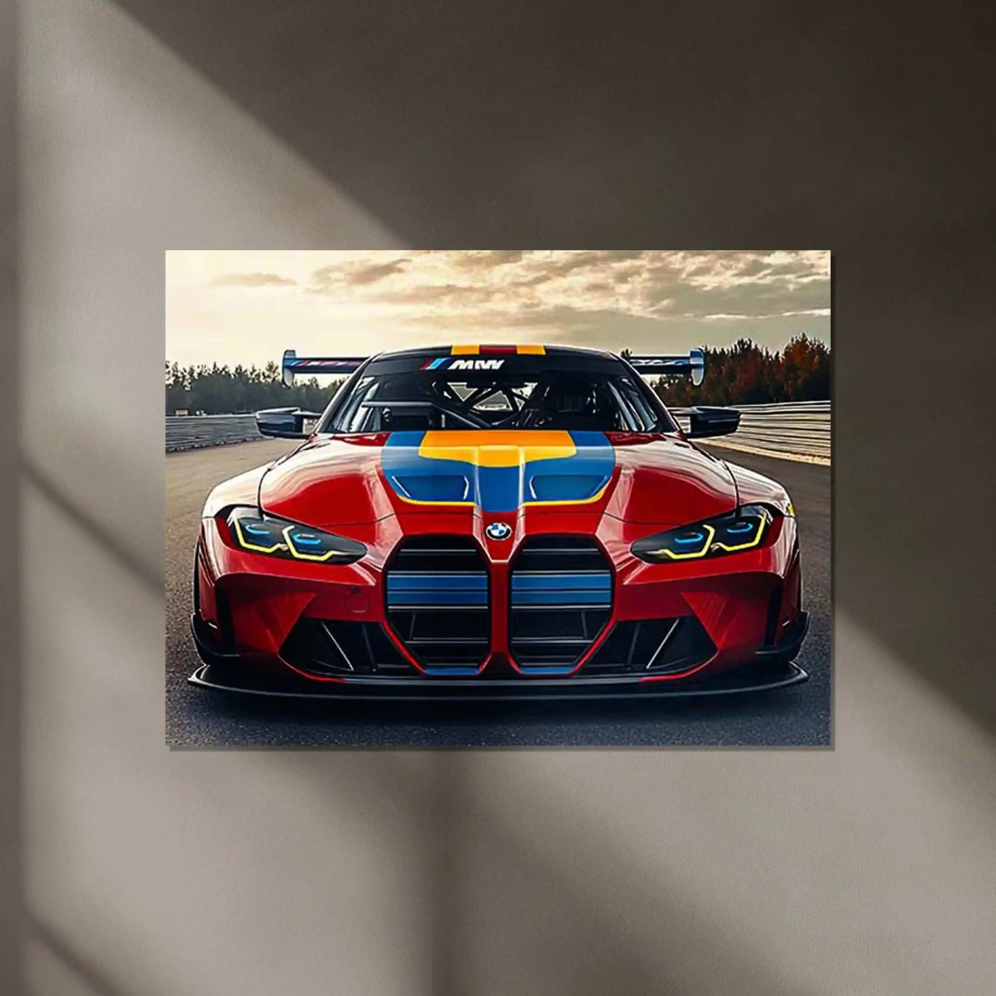BMW Racing Neon LED Metal Poster â Motorsport-Inspired Wall Art for Speed Enthusiasts.2 - TURTLEWINGS