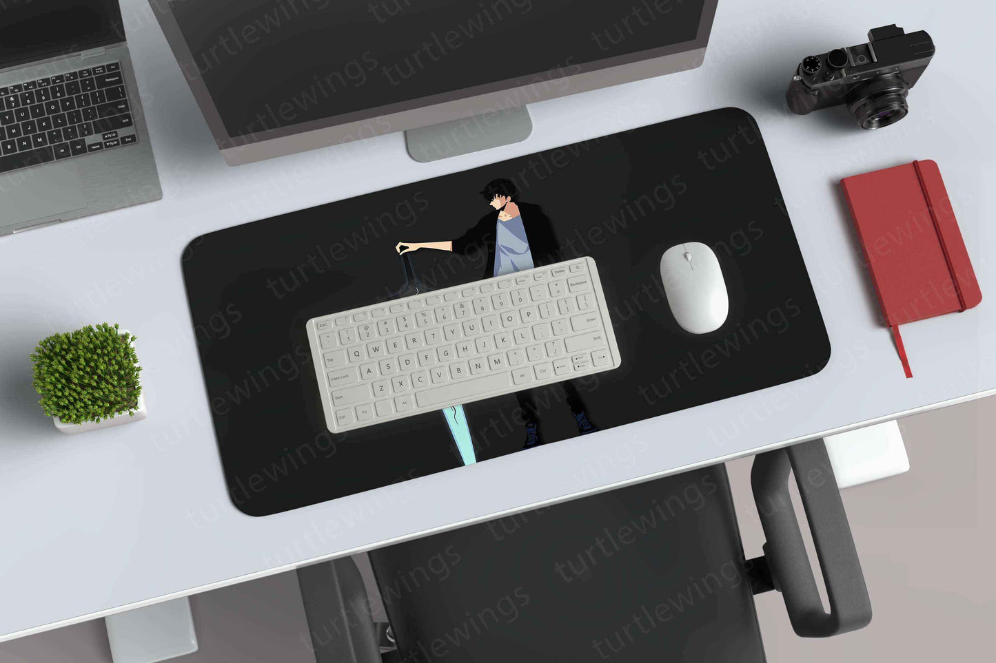 Sung Jin Woo Desk Mat l Solo Leveling - TURTLEWINGS