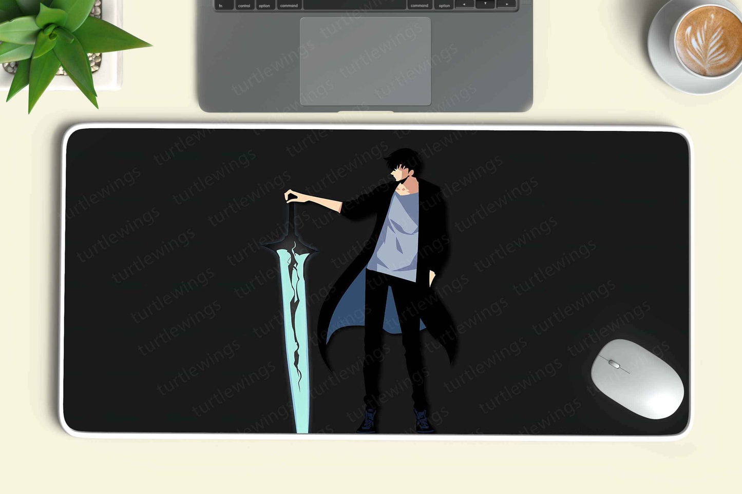 Sung Jin Woo Desk Mat l Solo Leveling - TURTLEWINGS