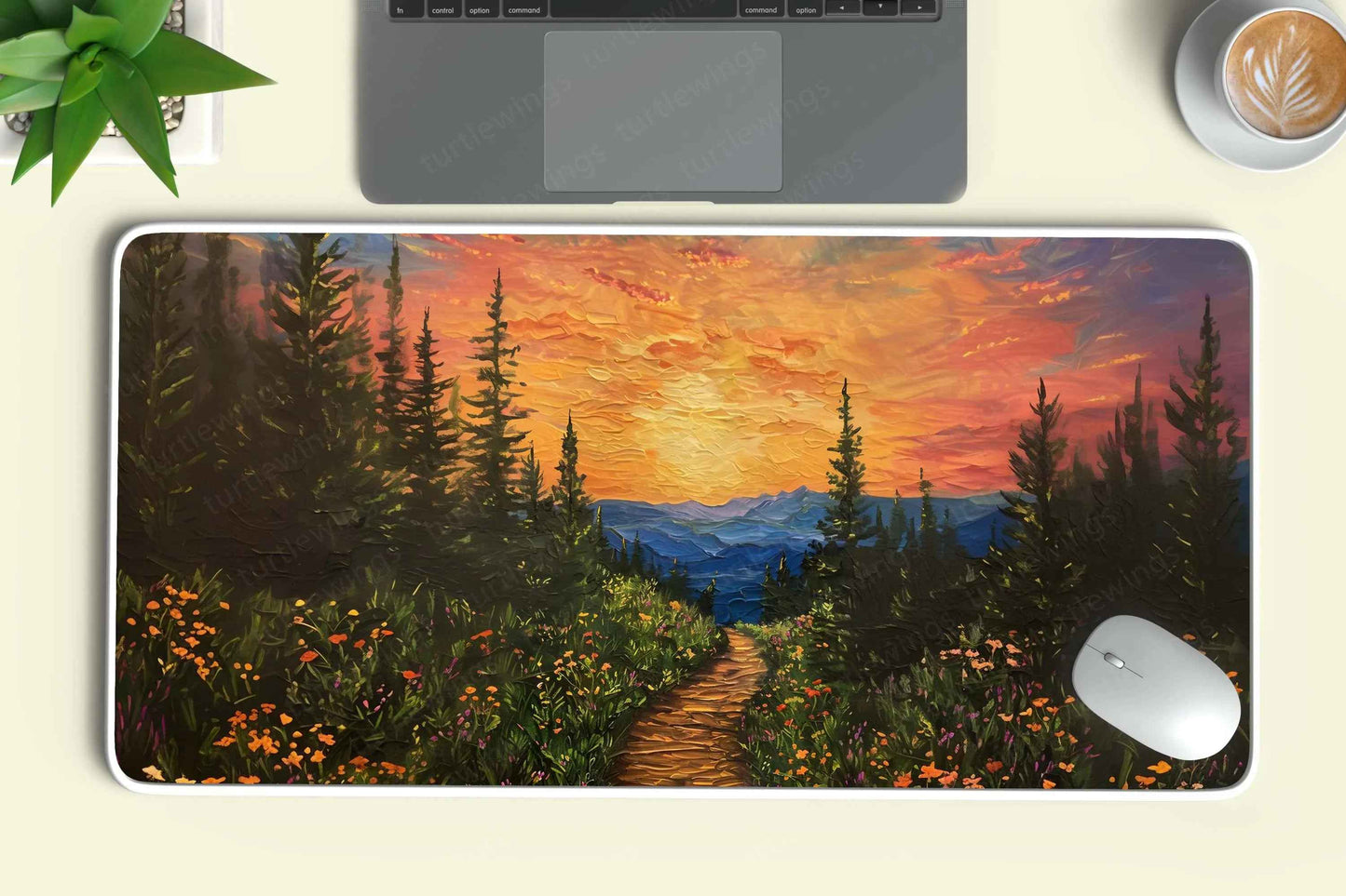 Trail Large Deskmat - Premium XL & XXL Gaming Mouse Pad - TURTLEWINGS