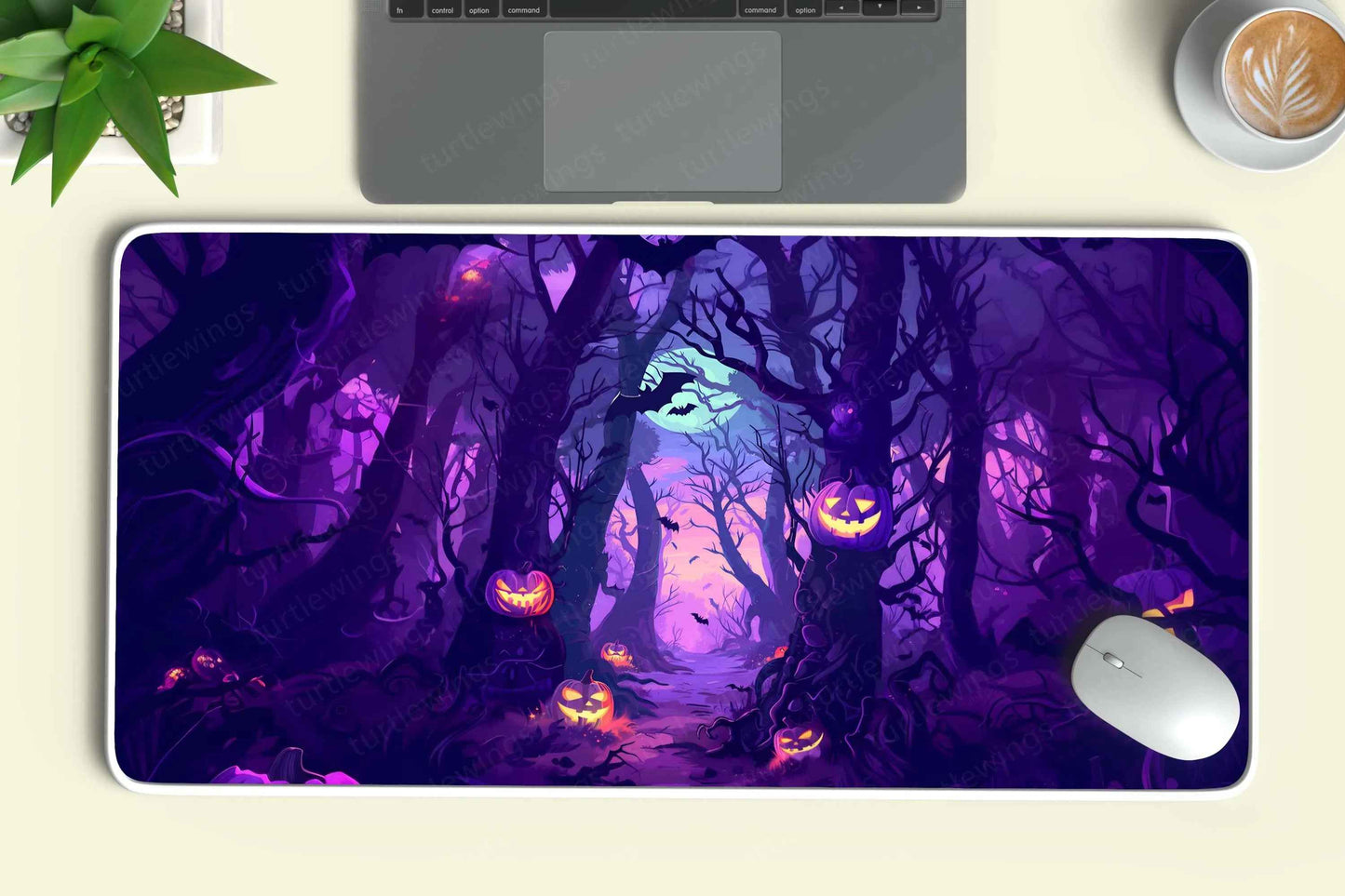 Spooky Large Deskmat - Premium XL & XXL Gaming Mouse Pad - TURTLEWINGS
