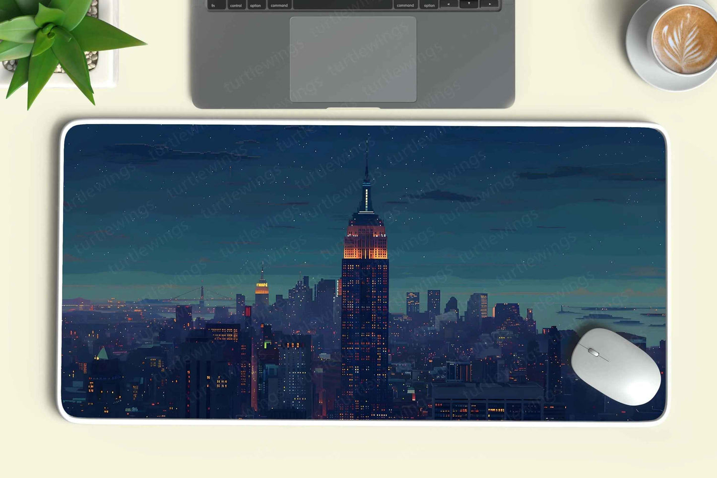 EmpireStateBuilding Large Deskmat - Premium XL & XXL Gaming Mouse Pad - TURTLEWINGS