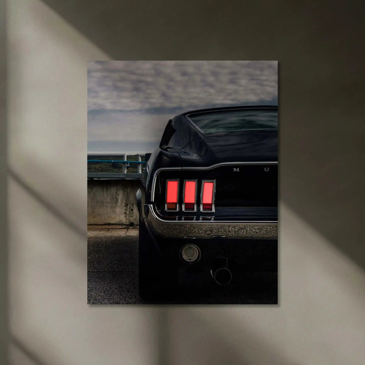 Neon LED Metal Poster | 1969 Ford Mustang Neon LED Metal Poster – Classic Muscle Car Wall Art - TURTLEWINGS