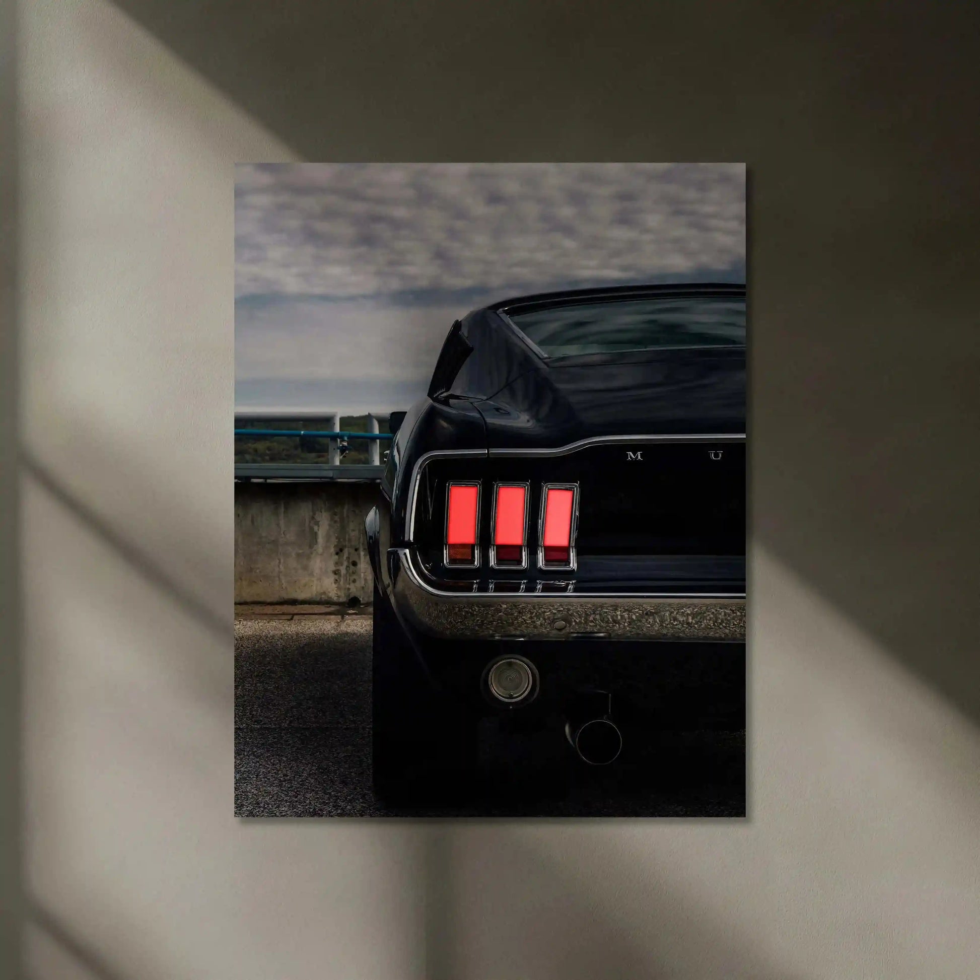 Neon LED Metal Poster | 1969 Ford Mustang Neon LED Metal Poster – Classic Muscle Car Wall Art - TURTLEWINGS
