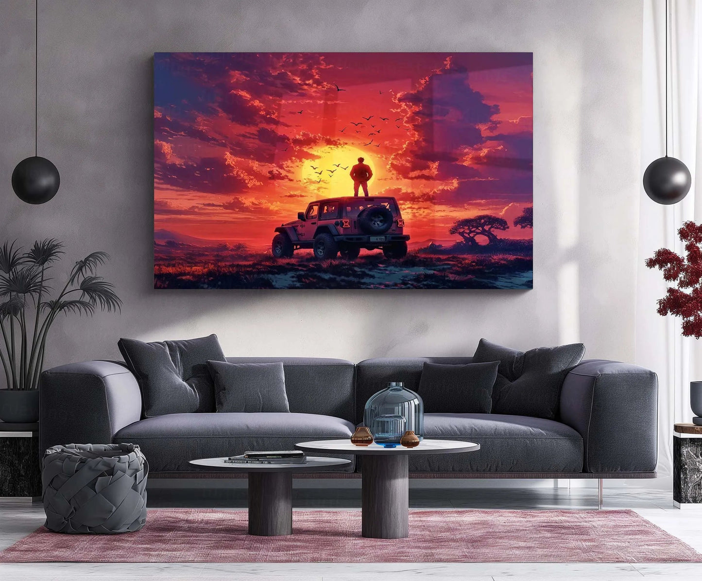 Freedom on Four Wheels | Adventure Lifestyle Automotive Metal Frame Motivational Road-Trip Wall Art - TURTLEWINGS