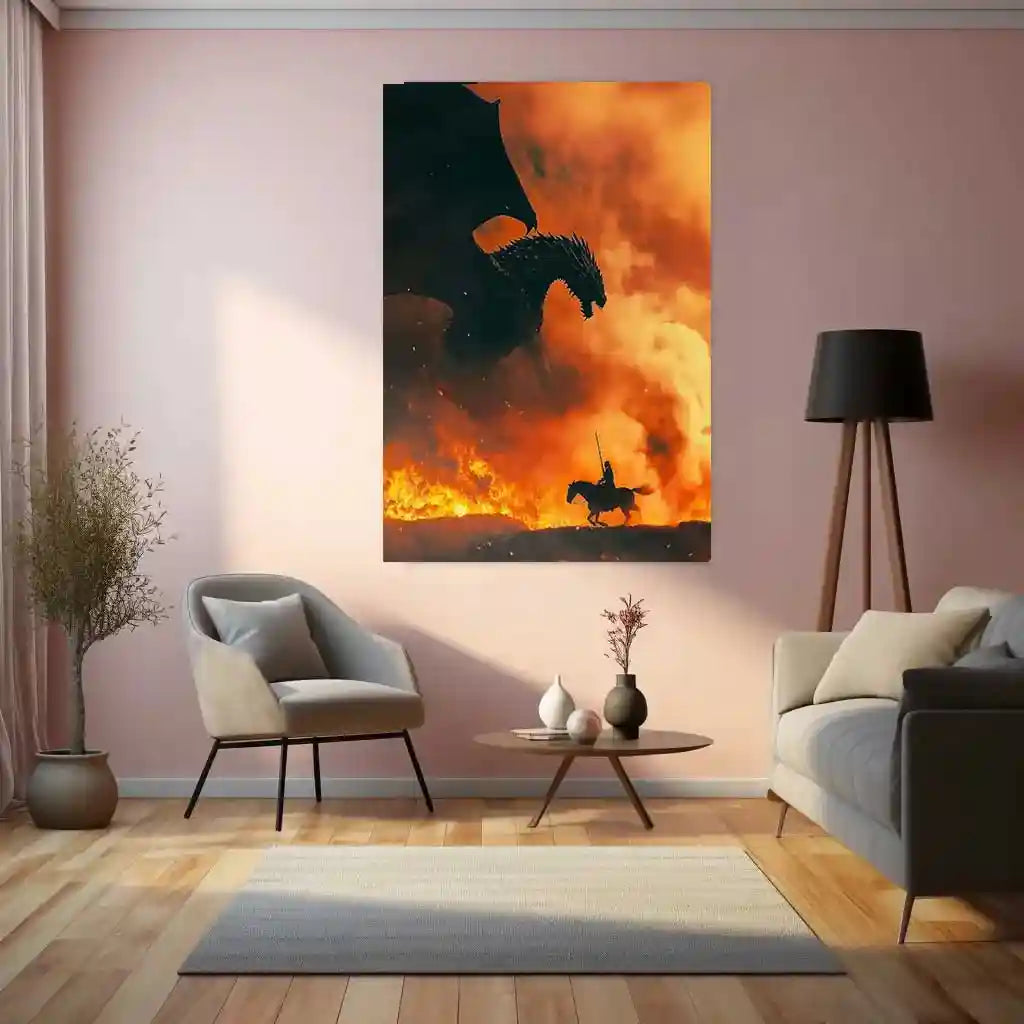 Movies Metal Poster | Game of Thrones Metal Poster | Epic Fantasy Wall Art for True Fans 01 - TURTLEWINGS