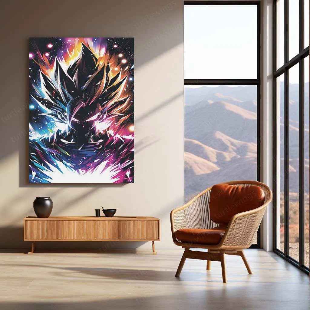 Goku Metal Poster – Iconic dbz Art | Powerful Super Saiyan Wall Decor 5 - TURTLEWINGS